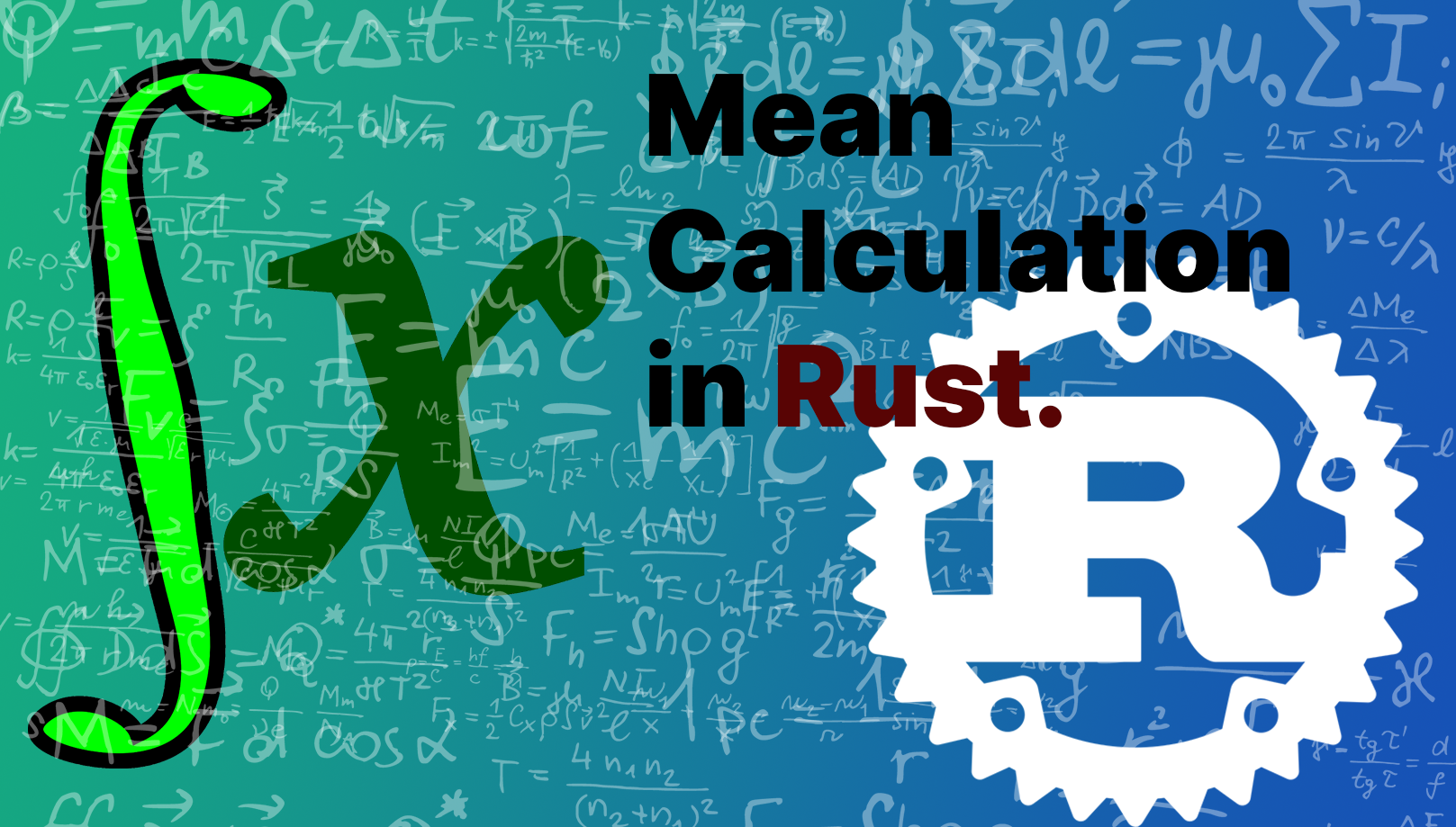 How To Calculate The Mean Of An Array In Rust
